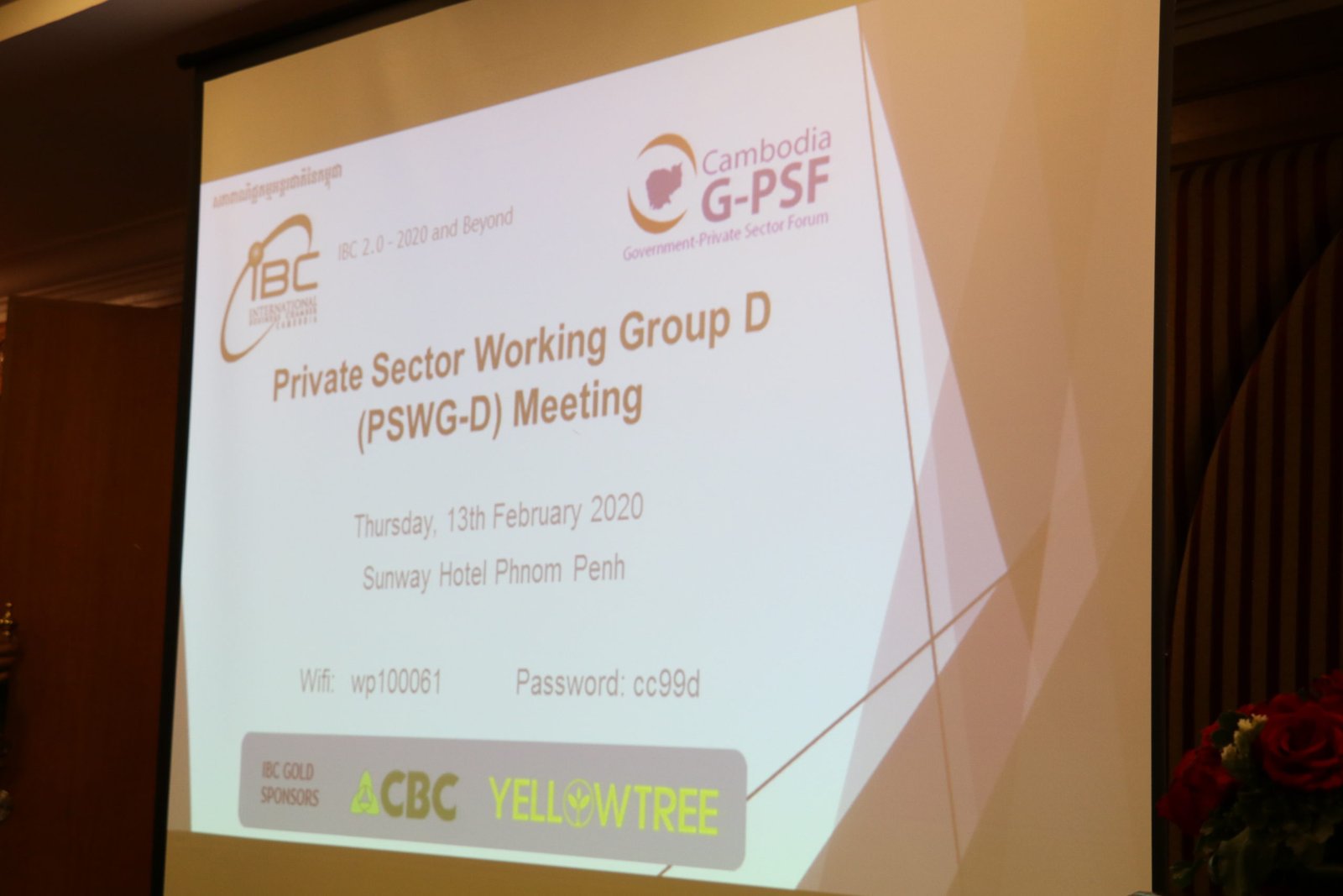 February 13 2020 - Private Sector Working Group D Meeting